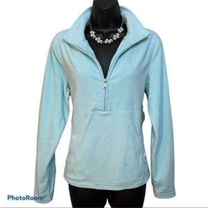 Super Soft Fleece Aqua Blue Size M/L pockets